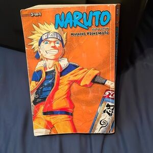 NARUTO 3-in-1 book volumes 10,11,12  softback